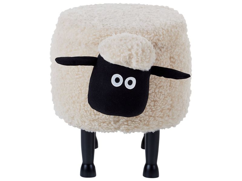 Pufa zwierzak ze schowkiem Sheep Baranek Jasnobeżowy 1 szt.