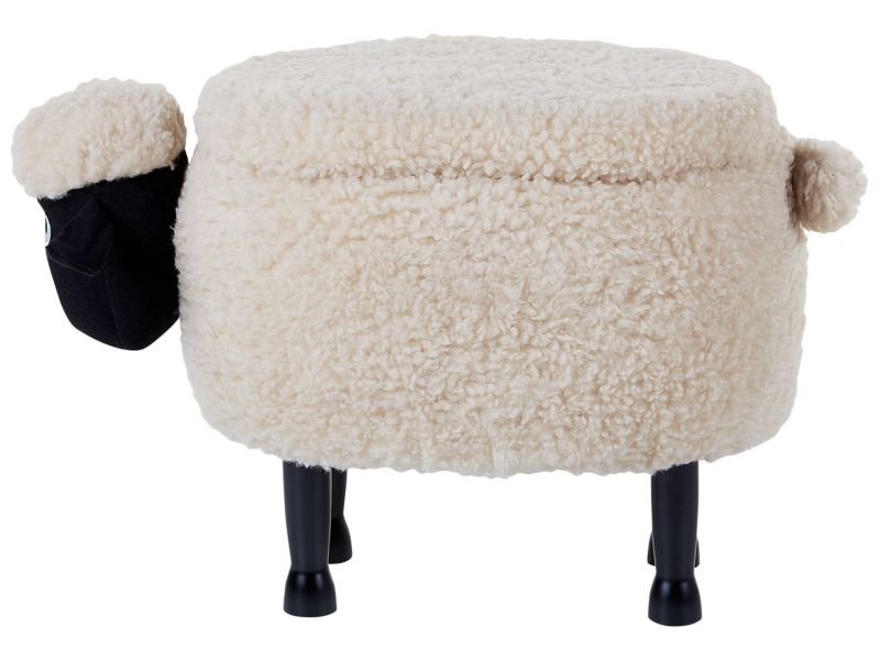 Pufa zwierzak ze schowkiem Sheep Baranek Jasnobeżowy 1 szt.