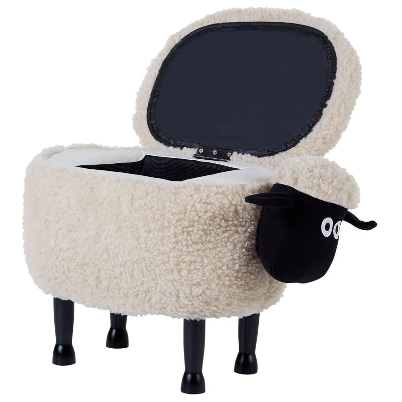 Pufa zwierzak ze schowkiem Sheep Baranek Jasnobeżowy 1 szt.