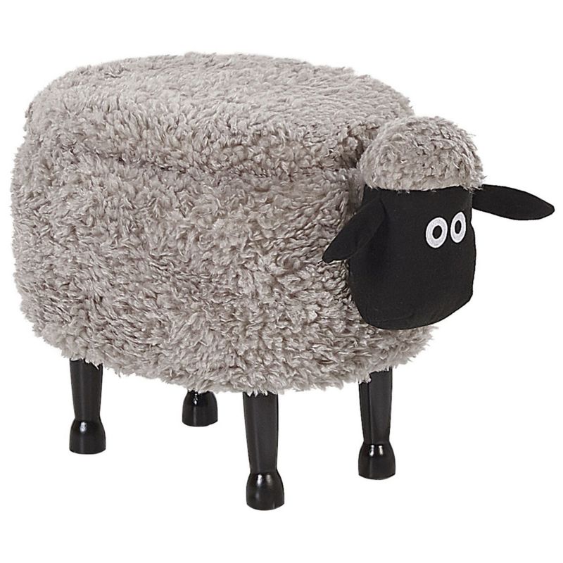 Pufa zwierzak ze schowkiem Sheep Baranek Szary 1 szt.