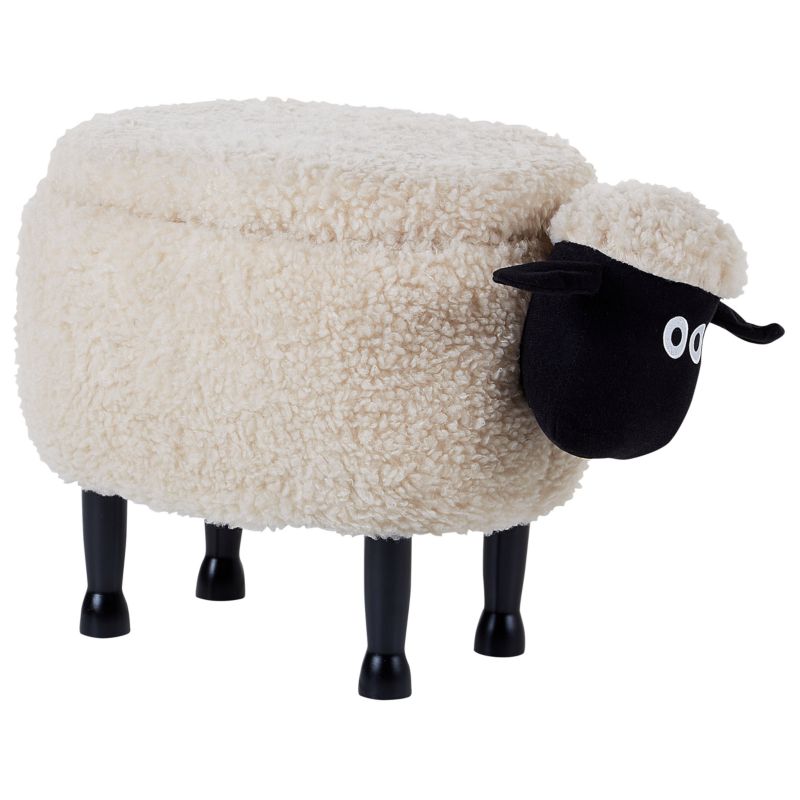 Pufa zwierzak ze schowkiem Sheep Jasnobeżowy Baranek 1 szt.