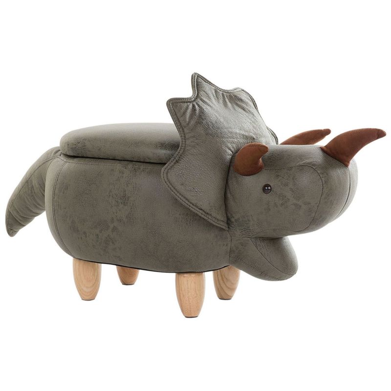 Pufa zwierzak ze schowkiem Triceratops Ciemnozielony Dinozaur 1 szt.