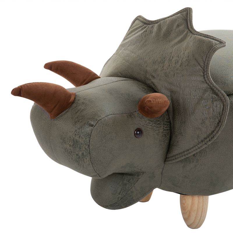 Pufa zwierzak ze schowkiem Triceratops Dinozaur Ciemnozielony 1 szt.