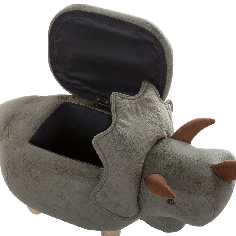 Pufa zwierzak ze schowkiem Triceratops Dinozaur Ciemnozielony 1 szt.