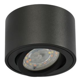 Punktowa oprawa Edo sufitowa natynkowa Zalda OV Black IP20, 220-240V, okrągła, czarna 1 szt.