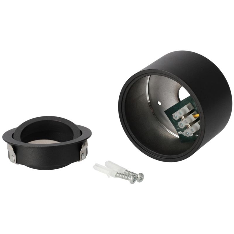 Punktowa oprawa Edo sufitowa natynkowa Zalda OV Black IP20, 220-240V, okrągła, czarna 1 szt.