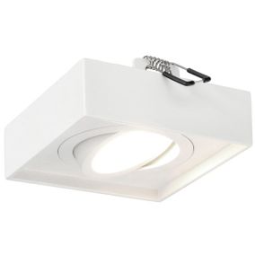 Punktowa oprawa Edo sufitowa wpuszczana Pallad 1 Mini White IP20 kwadratowa biała 1 szt.