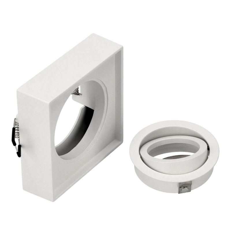 Punktowa oprawa Edo sufitowa wpuszczana Pallad 1 Mini White IP20 kwadratowa biała 1 szt.