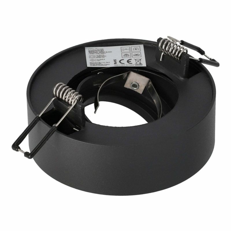 Punktowa oprawa Edo sufitowa wpuszczana Skand 1 Mini Black IP20 okrągła czarna 1 szt.