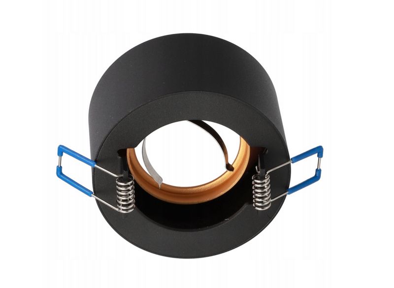 Punktowa oprawa sufitowa EDO podtynkowa ZAMA Black Gold S IP20 LED 5,5W 3000K 500lm GU10 IP20, okrągła czarna, złoty środek 1 szt.