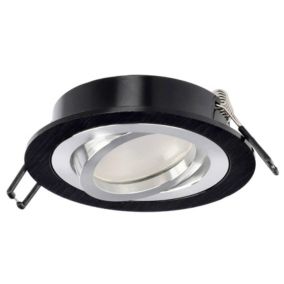 Punktowa oprawa sufitowa Edo  wpuszczana LED Ceri 1 OV Black IP20 okrągła czarny szlif EDO777141  1 szt.