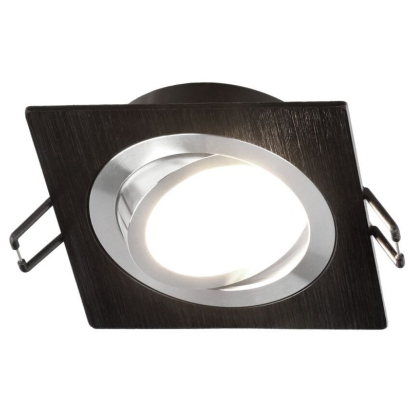 Punktowa oprawa sufitowa Edo  wpuszczana LED Ceri 1 SQ Black IP20 kwadratowa czarny szlif EDO777138  1 szt.