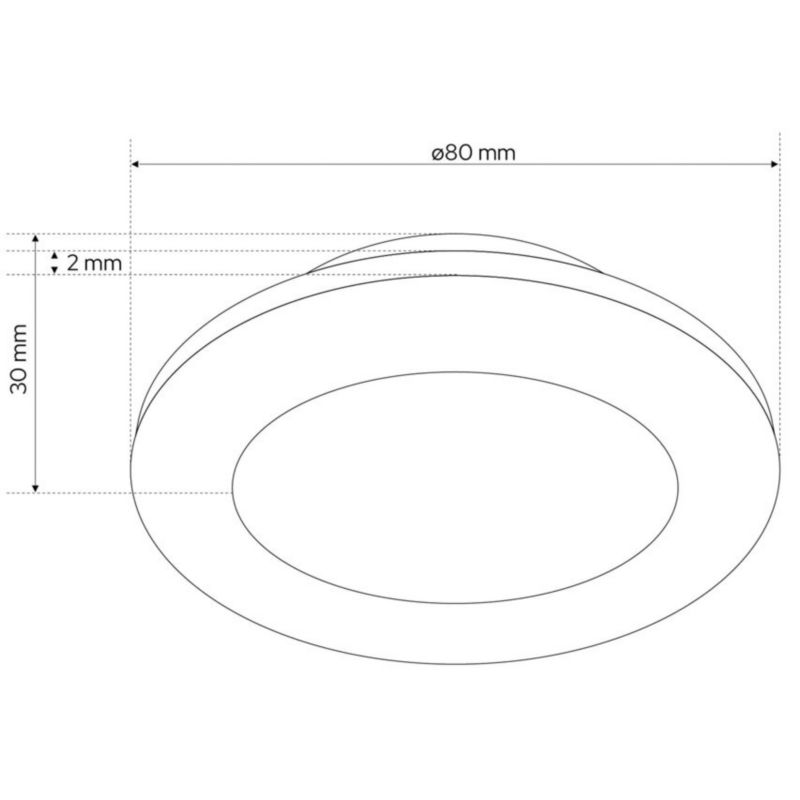Punktowa oprawa sufitowa Edo wpuszczana Murid Chrome IP20