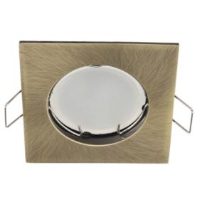 Punktowa oprawa sufitowa Edo wpuszczana Rami Brass IP20 kwadratowa mosiądz EDO777318  1 szt.