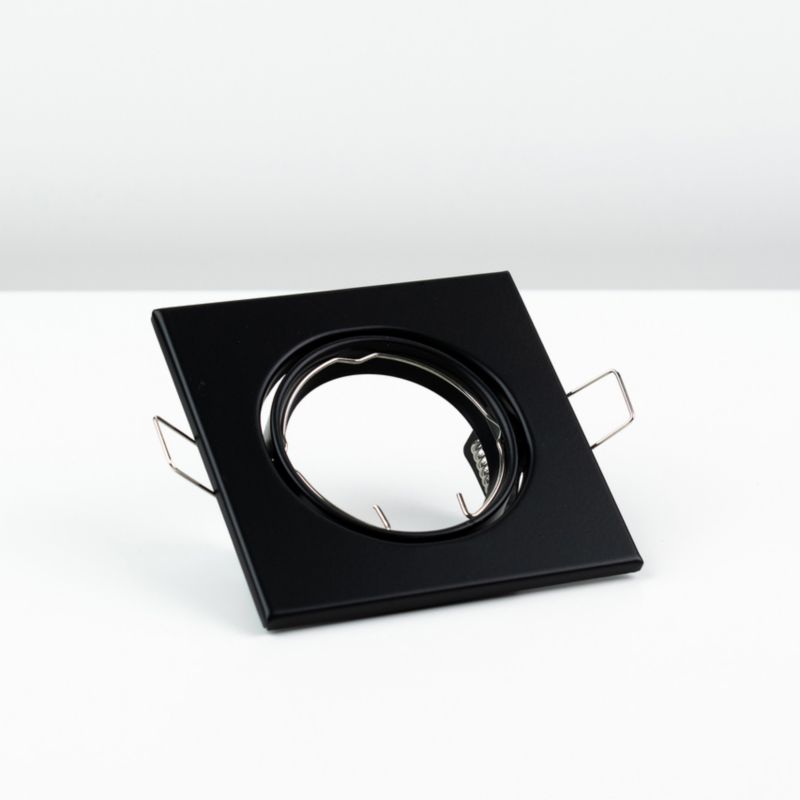 Punktowa oprawa sufitowa Edo  wpuszczana regulowana Viera Black IP20 kwadratowa czarna EDO777304  1 szt.