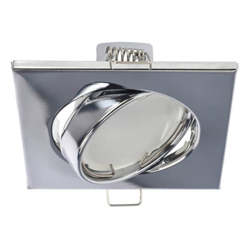 Punktowa oprawa sufitowa Edo  wpuszczana regulowana Viera Chrome IP20 kwadratowa chrom EDO777305  1 szt.