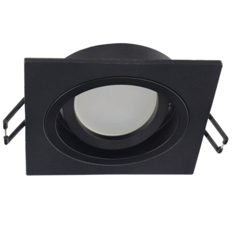 Punktowa oprawa sufitowa Edo wpuszczana Tulid Sq Black IP20 kwadratowa czarna EDO777326  1 szt.