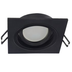 Punktowa oprawa sufitowa Edo wpuszczana Tulid Sq Black IP20 kwadratowa czarna EDO777326  1 szt.