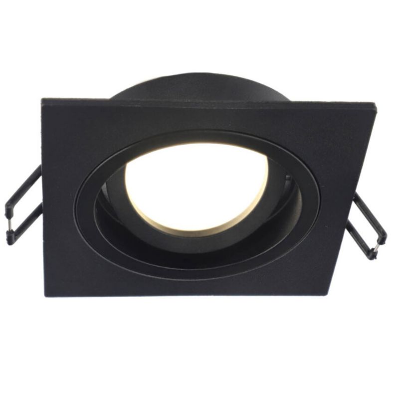 Punktowa oprawa sufitowa Edo wpuszczana Tulid Sq Black IP20 kwadratowa czarna EDO777326  1 szt.