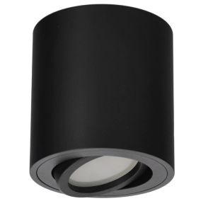 Punktowa oprawa sufitowa natynkowa Edo Malda Black, IP20, GU10, 220-240V, okrągła czarna 1 szt.
