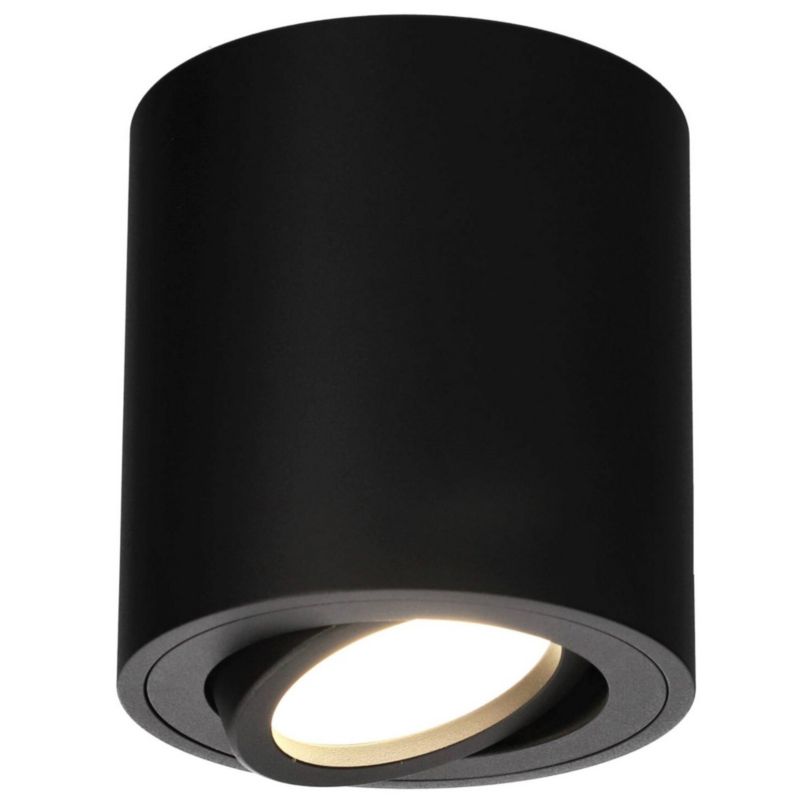 Punktowa oprawa sufitowa natynkowa Edo Malda Black, IP20, GU10, 220-240V, okrągła czarna 1 szt.