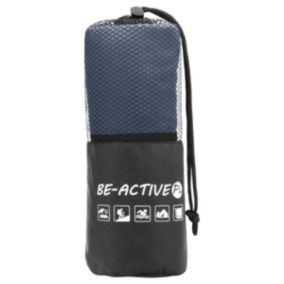 Ręcznik Be-active.pl szybkoschnący sportowy z mikrofibry 180x100 szary 1szt
