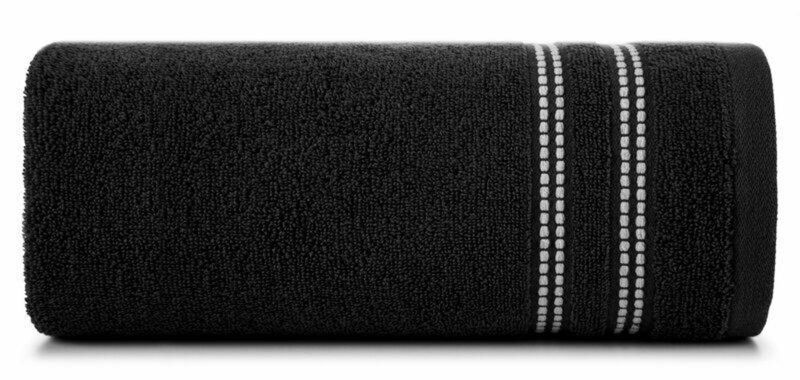 Ręcznik frotte Eurofirany Ally 70x140 czarny 1 szt.