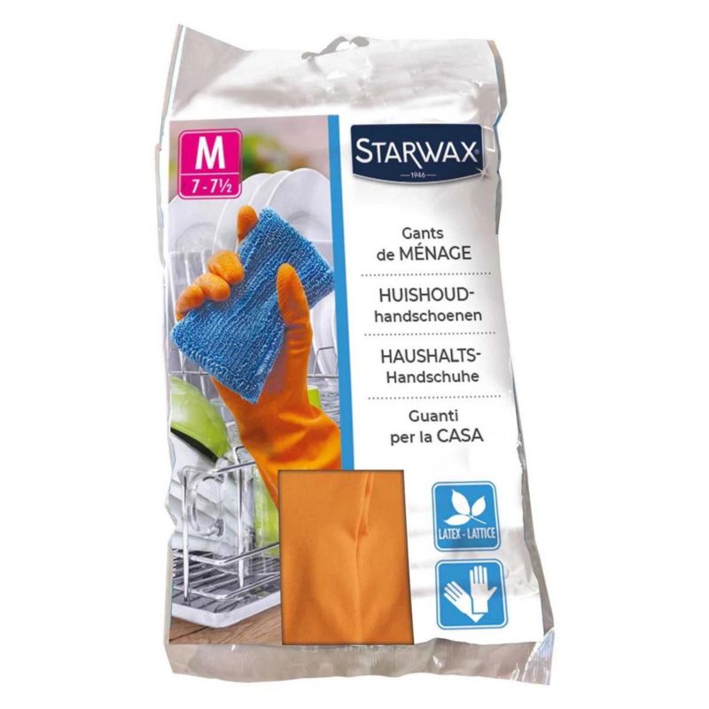 Rękawice gospodarcze wzmocnione Starwax, rozmiar M 1 par.
