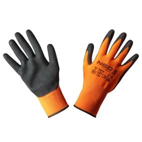 Rękawice robocze NEO TOOLS poliester pokryty nitrylem rozm. 10 wielokolorowe 1 para