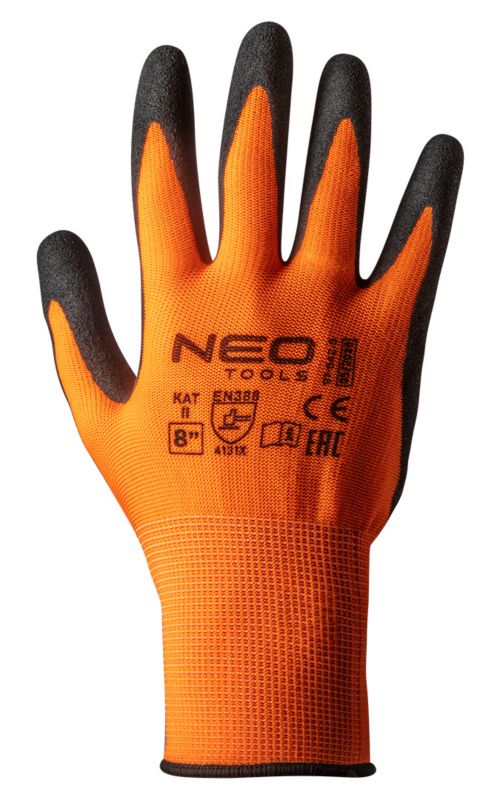 Rękawice robocze NEO TOOLS poliester pokryty nitrylem rozm. 10 wielokolorowe 1 para