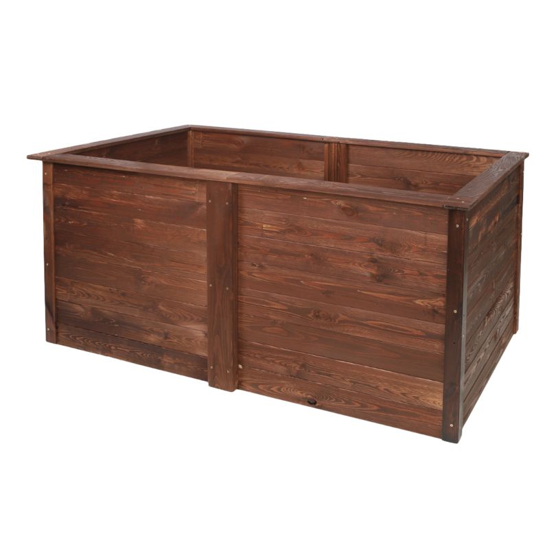 Rabata podwyższana MODO24 ogrodowa moduł podstawowy 75x149x79 cm sosna impregnowana brązowa 1 szt.