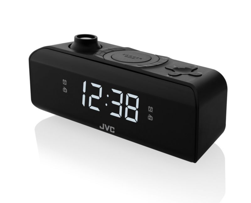 Radiobudzik JVC RA-E211B Czarny 1szt.
