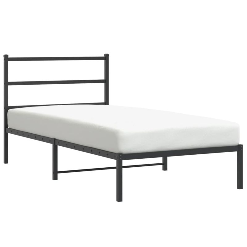 Rama łóżka WaszeMeble 120x210 cm Czarny metal WM-355361 1 szt.
