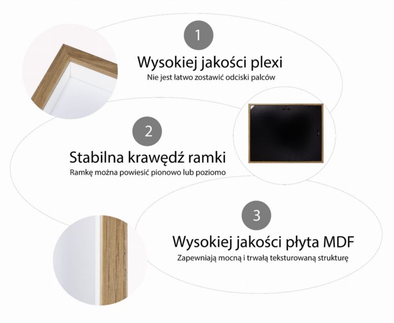 Ramka 3D box BD art dębowa 28x35 cm z passe-partout brązowa 1 szt.