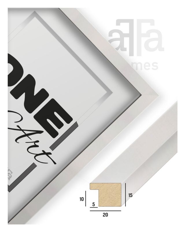 Ramka A1 Hekla 59,4x84,1 MDF plakat biały 1szt.