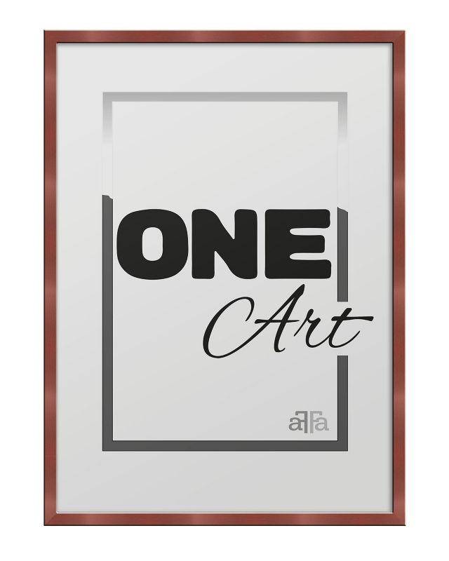 Ramka A1 Hekla 59,4x84,1 MDF plakat różowe złoto 1szt.