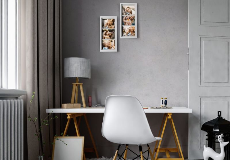 Ramka BD art na 3 zdjęcia 23x50 cm biała 1 szt.
