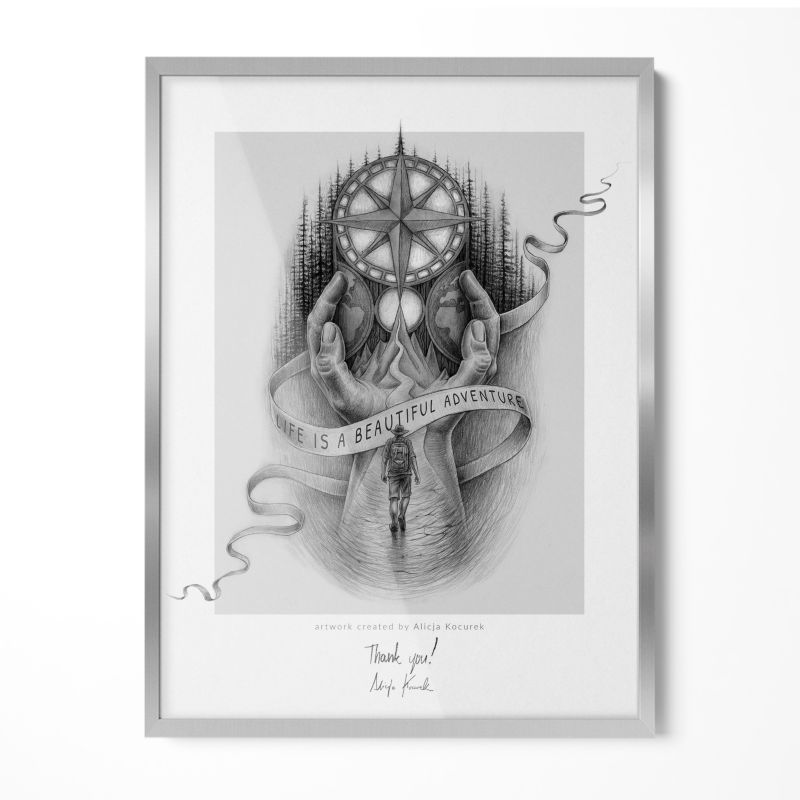 Ramka Do Zdjęć Na Ścianę Wallfluent 60x80 cm Srebrna 1 szt.