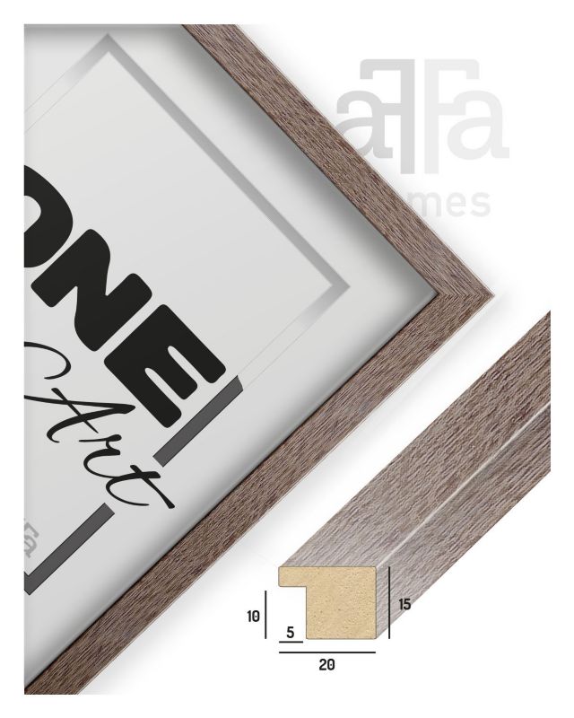 Ramka kwadratowa Hekla 50x50 MDF sonoma truflowa 1szt.