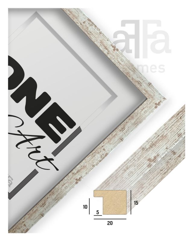 Ramka MDF Hekla 40x50 ramka na plakat bielona sosna 1szt.