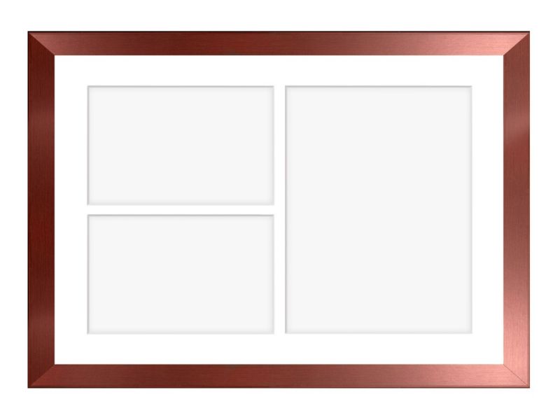 Ramka na 3 zdjęcia Hekla 30x40x3 galeria różowe złoto 1szt.