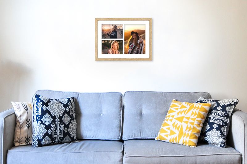 Ramka na 3 zdjęcia Hekla 30x40x3 galeria sonoma jasna 1szt.