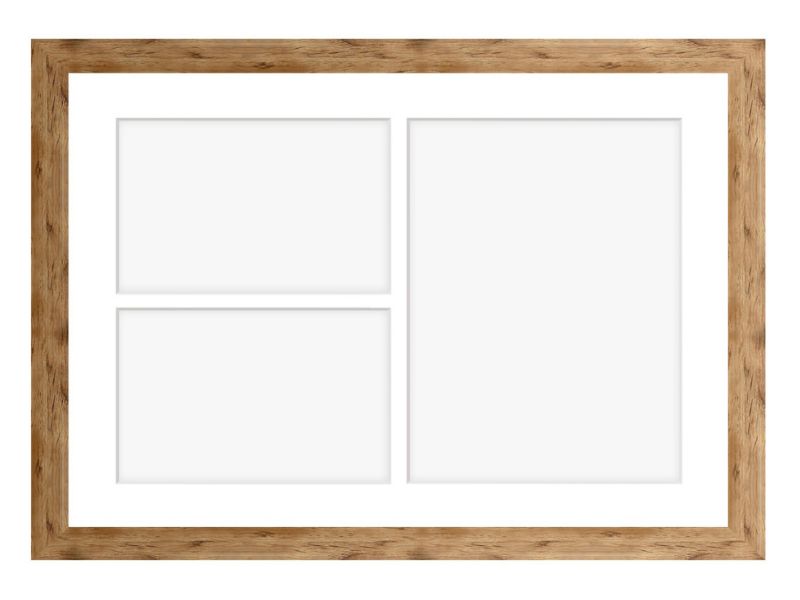 Ramka na 3 zdjęcia Hekla 30x40x3 MDF galeria  naturalny 1szt.