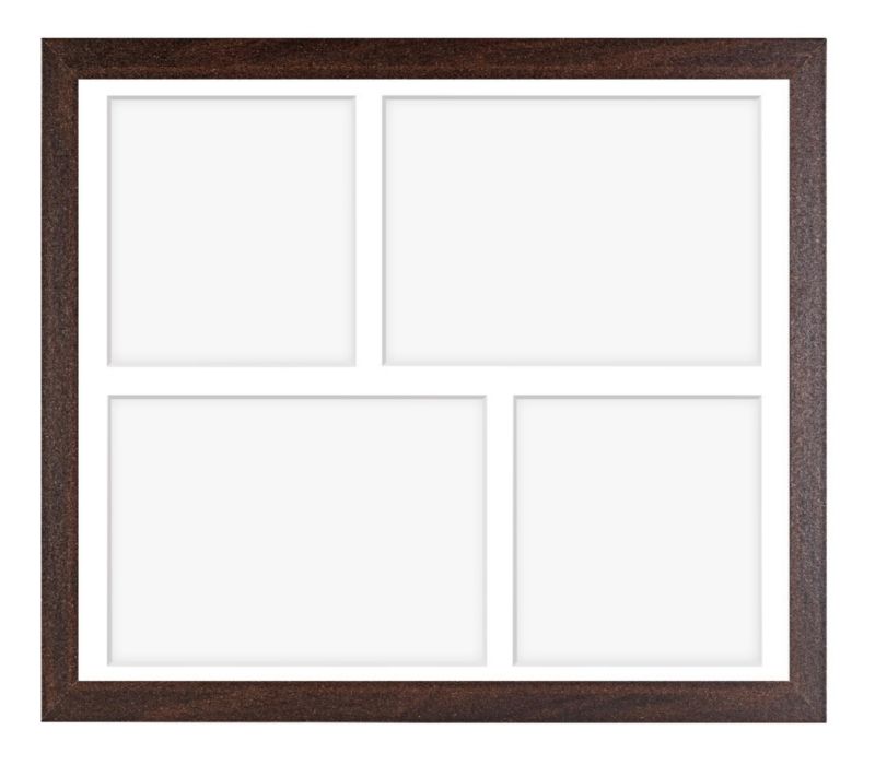 Ramka na 4 zdjęcia Hekla 24x30x4 foto galeria brązowy 1szt.
