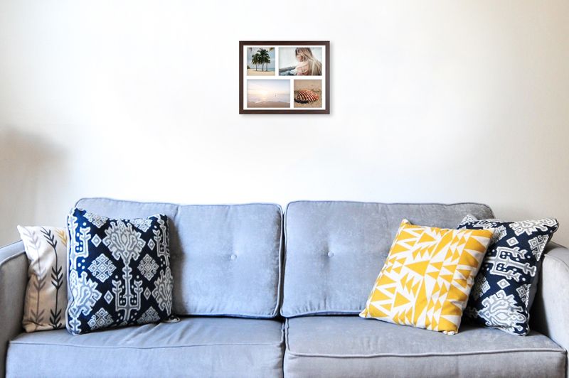Ramka na 4 zdjęcia Hekla 24x30x4 foto galeria brązowy 1szt.