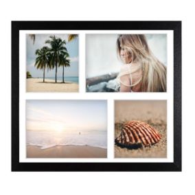 Ramka na 4 zdjęcia Hekla 24x30x4 foto galeria czarny 1szt.