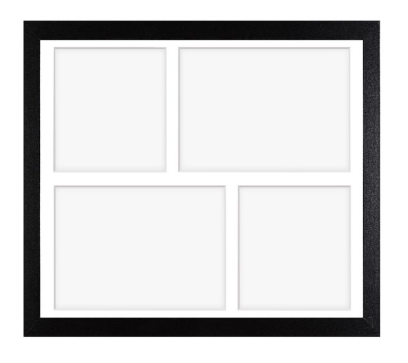 Ramka na 4 zdjęcia Hekla 24x30x4 foto galeria czarny 1szt.