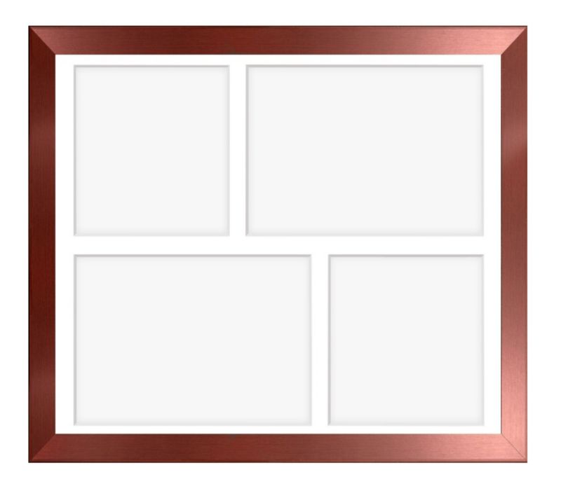Ramka na 4 zdjęcia Hekla 24x30x4 foto galeria różowe złoto 1szt.