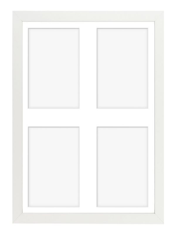 Ramka na 4 zdjęcia Hekla 30x40x4 galeria biały 1szt.