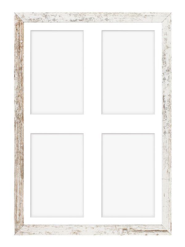 Ramka na 4 zdjęcia Hekla 30x40x4 galeria bielona sosna 1szt.